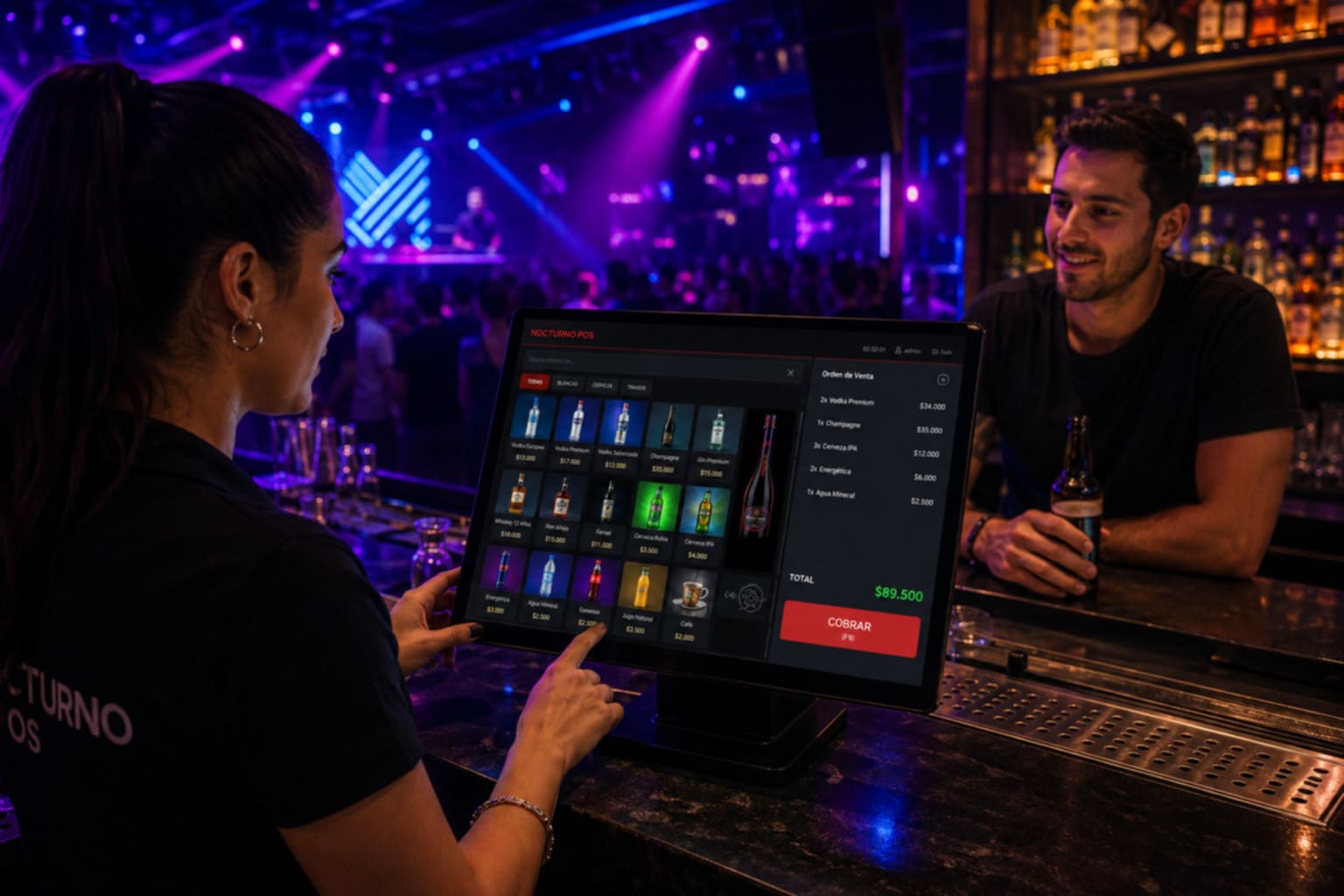 NocturnoPOS — Dashboard del sistema en operacion real
